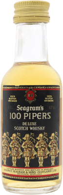 10,95 € Envoi gratuit | Whisky Blend Seagram's 100 Pipers Mini-Bouteille 5 cl