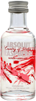 5,95 € | Wodka Absolut Schweden Miniaturflasche 5 cl Raspberry — Himbeere