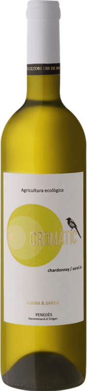 Spedizione Gratuita | Vino Bianco Alsina & Sardà Cromatic Chardonnay Xarelo Seco — Secco D.O. Penedès Catalogna Spagna Xarel·lo, Chardonnay Bio — Ecologico 75 cl