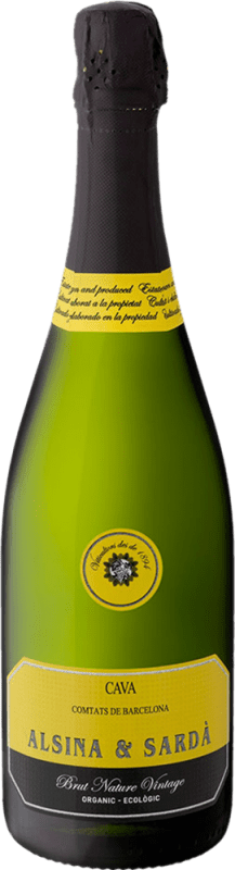 16,95 € Envio grátis | Espumante Branco Alsina & Sardà Brut Nature — Bruto Natural Vintage D.O. Cava