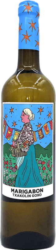 Envoi gratuit | Vin Blanc Artomaña Marigabon Semiseco — Demi-Sec D.O. Arabako Txakolina Pays Basque Espagne Hondarribi Zuri 75 cl