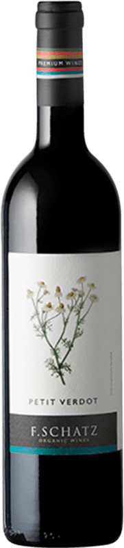Envio grátis | Vinho Tinto F. Schatz Seco D.O. Sierras de Málaga Andaluzia Espanha Petit Verdot Bio — Ecológico 75 cl Vegano