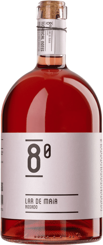54,95 € Spedizione Gratuita | Vino Rosato Lar de Maía 8º Seco — Secco I.G.P. Vino de la Tierra de Castilla y León Bottiglia Magnum 1,5 L Vegano