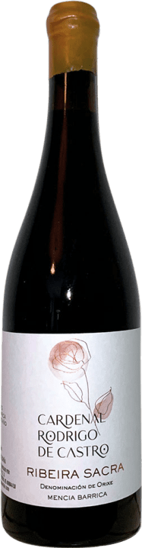 Envio grátis | Vinho Tinto Soutelo Cardenal Rodrigo de Castro 7 Meses Seco Barrica D.O. Ribeira Sacra Galiza Espanha Mencía 75 cl