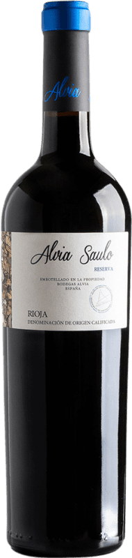 Envio grátis | Vinho Tinto Alvia Sauló Seco Reserva D.O.Ca. Rioja La Rioja Espanha Tempranillo 75 cl