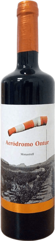 Бесплатная доставка | Красное вино García Molina Aeródromo Ontur Seco — Сухое D.O. Jumilla Регион Мурсия Испания Monastrell — Монастрель 75 cl Vegan — Веганский