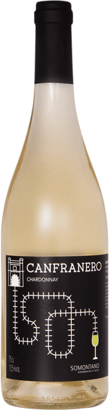 Kostenloser Versand | Weißwein Valdovinos Canfranero Seco — Trocken D.O. Somontano Aragón Spanien Chardonnay 75 cl