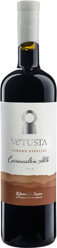 Бесплатная доставка | Красное вино Vetusta Carrascalón Alto Seco — Сухое D.O. Ribera del Duero Кастилия-Леон Испания Tempranillo — Темпранильо 75 cl Vegan — Веганский