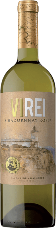 Envio grátis | Vinho Branco Vi Rei Seco Carvalho D.O. Pla i Llevant Ilhas Baleares Espanha Chardonnay 75 cl Vegano