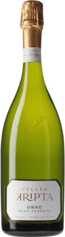 19,95 € | Espumante Branco Agustí Torelló Celler Kripta Ubac Brut — Bruto Grande Reserva D.O. Cava Catalunha Espanha Macabeo, Xarel·lo, Parellada Eco — Biológico 75 cl Vegano