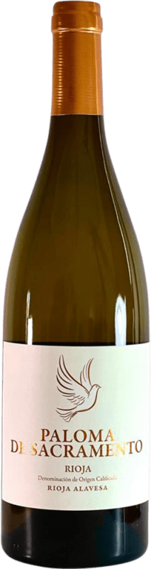 免费送货 | 白葡萄酒 El Sacramento Paloma Seco — 干型 D.O.Ca. Rioja 拉里奥哈 西班牙 Garnacha — 歌海娜, Malvasia — 玛尔瓦西亚, Macabeo — 马卡贝奥 75 cl Vegan — 纯素