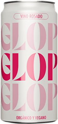 Spedizione Gratuita | Scatola da 12 unità Vino Rosato Glop Seco — Secco D.O. Catalunya Catalogna Spagna Garnacha — Grenache Bio — Ecologico Lattina 25 cl Vegano