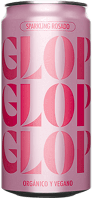62,95 € | 12 units box Rosé Sparkling Wine Glop Seco — Dry D.O. Catalunya Catalonia Spain Garnacha — Grenache Bio — Organic Can 20 cl Vegan