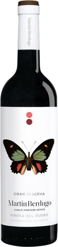 Envío gratis | Vino Tinto Martín Berdugo Seco Gran Reserva D.O. Ribera del Duero Castilla y León España Tempranillo 75 cl Vegano