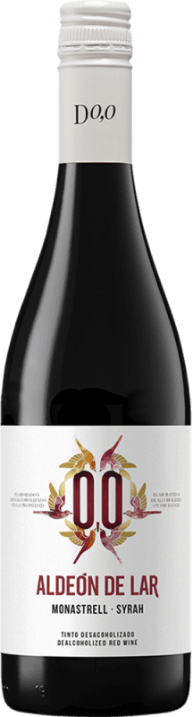 10,95 € | Красное вино Paco Mulero Aldeón de Lar Monastrell Syrah Регион Мурсия Испания Syrah — Сира, Monastrell — Монастрель 75 cl 0.0 Ноль Ноль, Винтовая крышка, Vegan — Веганский Без алкоголя