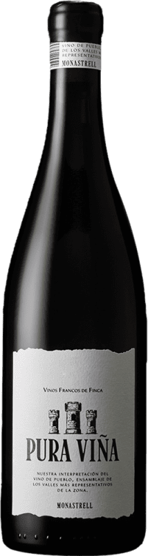 Envoi gratuit | Vin Rouge Pura Viña Seco — Sec D.O. Bullas Région de Murcie Espagne Monastrell 75 cl