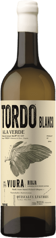 Envoi gratuit | Vin Blanc Tordo Seco — Sec D.O.Ca. Rioja La Rioja Espagne Macabeo — Macabeu 75 cl