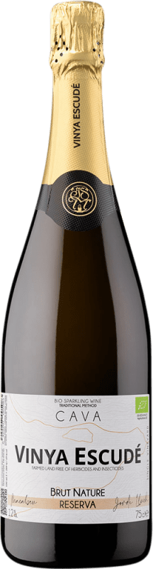Kostenloser Versand | Weißer Sekt Escudé Jordi Lluch Brut Nature Reserve — Gereift D.O. Cava Katalonien Spanien Macabeo Bio — Nachhaltig 75 cl