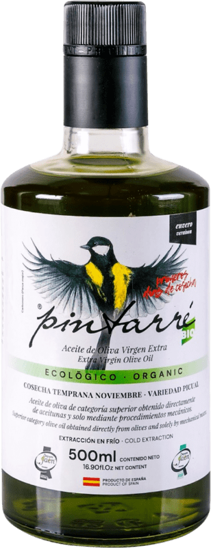送料無料 | オリーブオイル Pintarré Envero Cosecha Temprana — 早摘み, EVOO エキストラバージン D.O. Sierra Mágina Jaén スペイン Picual — ピクアル Bio — Eco エコ ビオ オーガニック ミディアムボトル 50 cl ガラス