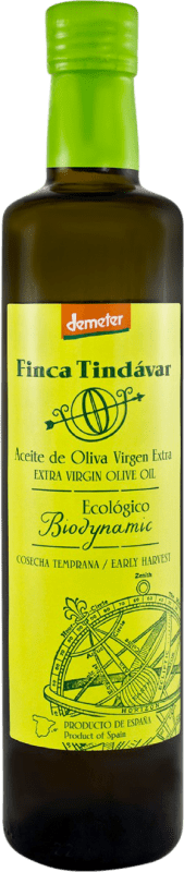 Free Shipping | Olive Oil Finca Tindávar EVOO Extra Virgin Castilla la Mancha Spain Picual Bio — Organic Medium Bottle 50 cl Glass