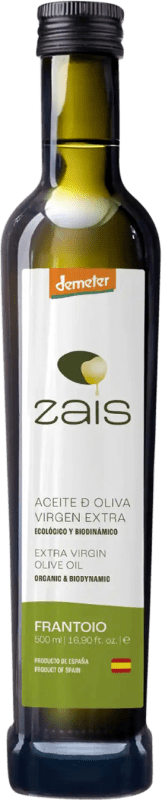 Envio grátis | Azeite de Oliva Syrona Zais AOVE Virgem Extra Jaén Espanha Frantoio Bio — Ecológico Garrafa Medium 50 cl Vidro