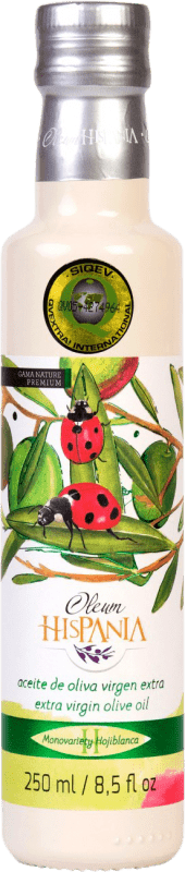 Kostenloser Versand | Olivenöl Oleum Hispania Traditionell, Premium, Nature, E-NOL Extra Nativ Córdoba Spanien Hojiblanca Kleine Flasche 25 cl Glas