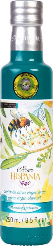 Envio grátis | Azeite de Oliva Oleum Hispania Tradicional, Premium, Nature, AOVE Virgem Extra Córdoba Espanha Arbequina Garrafinha 25 cl Vidro
