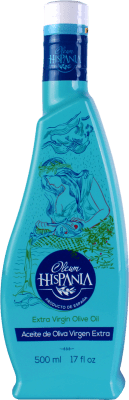 Olivenöl Oleum Hispania 4 Elementos Agua Arbequina Traditionell, E-NOL Extra Nativ Medium-Flasche 50 cl