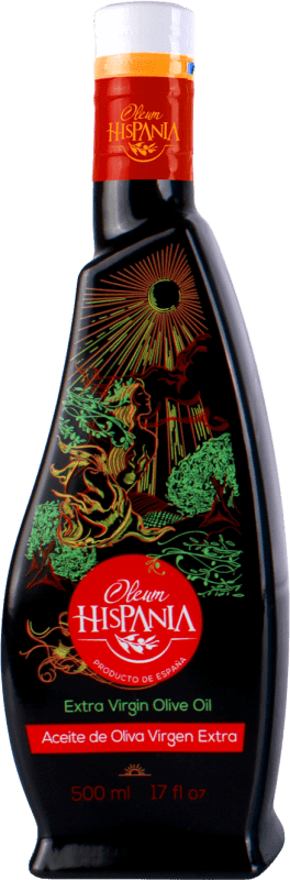 Envoi gratuit | Huile d'Olive Oleum Hispania 4 Elementos Fuego Traditionnelle, HOVE Vierge Extra Córdoba Espagne Arbosana Bouteille Medium 50 cl