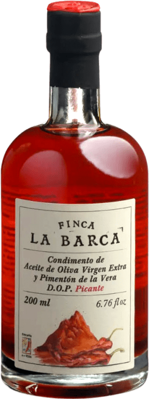 13,95 € | Olivenöl Norte Extremeña Finca La Barca y de La Vera Traditionell, Condimento — Gewürz, E-NOL Extra Nativ Cáceres Spanien Arbequina Kleine Flasche 20 cl Glas Spicy — Scharf, Pimentón — Paprika