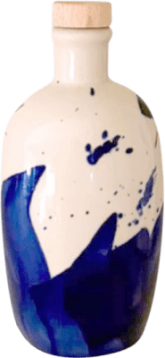 Huile d'Olive Vega de los Abades Monsieur Pegó Hojiblanca Traditionnelle, Ceramic Porcelain — Porcelaine Céramique, HOVE Vierge Extra Petite Bouteille 25 cl