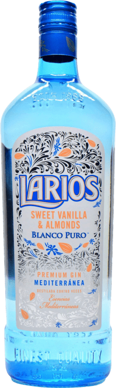 25,95 € 免费送货 | 金酒 Gin Larios Blanco — 白色的, Pure — 纯净 Almond — 杏仁, Sweet — 甜味, Vanilla — 香草