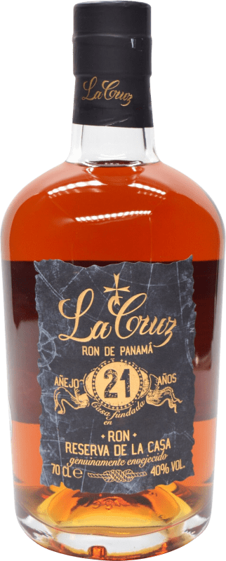 78,95 € | 朗姆酒 Bodegas de América La Cruz de la Casa Añejo — 陈年, 珍藏 巴拿马 21 岁 70 cl