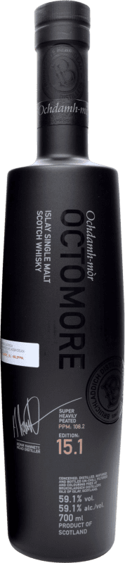 217,95 € Envío gratis | Whisky Single Malt Bruichladdich Octomore 15.1 Edición Limitada