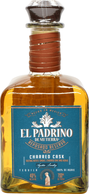 32,95 € | 龙舌兰酒 Valle del Tequila El Padrino de Mi Tierra Charred Cask Finish — 橡木桶陈酿收尾 Reposado — 雷波萨多 墨西哥 70 cl Smoky — 烟熏味