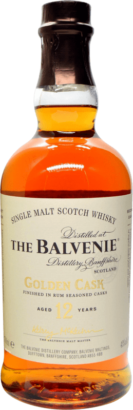 Бесплатная доставка | Односолодовый виски Balvenie Golden Cask Rum Cask Finish — Финишная выдержка в бочке Объединенное Королевство 12 Лет 70 cl
