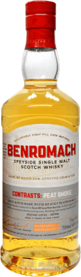Whisky Single Malt Benromach Contrasts Bourbon Cask Finish — Afinado em Barrica, Peated — Afumado
