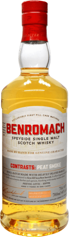 78,95 € Envoi gratuit | Whisky Single Malt Benromach Contrasts Bourbon Cask Finish — Finition en Fût, Peated — Tourbé
