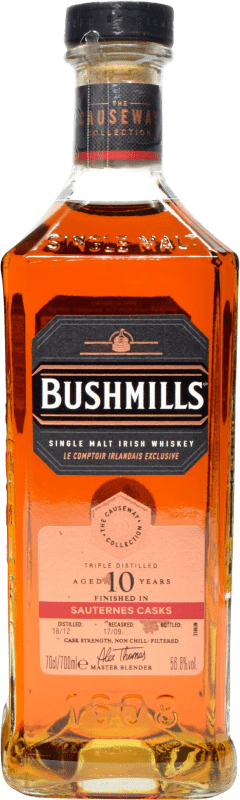 139,95 € Spedizione Gratuita | Whisky Single Malt Bushmills The Causeway Saurternes Cask Finish — Affinato in Botte, Collection — Collezione 10 Anni