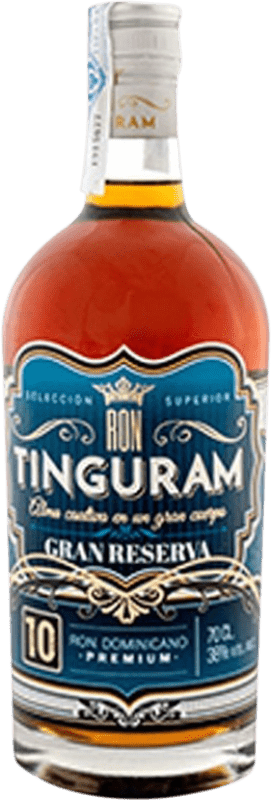 Envoi gratuit | Rhum Tinguram Grande Réserve République Dominicaine 10 Ans 70 cl