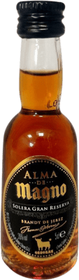 2,95 € | Brandy Conhaque Osborne Alma de Magno Espanha Garrafinha Miniatura 5 cl