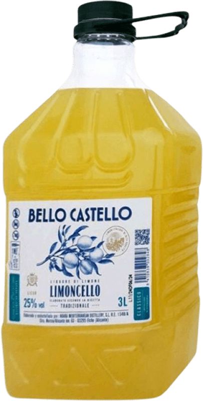 39,95 € Envío gratis | Limoncello SyS Bello Castello Garrafa 3 L