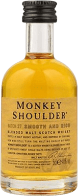 4,95 € | Blended Whisky Grant & Sons Monkey Shoulder Scotland United Kingdom Miniature Bottle 5 cl