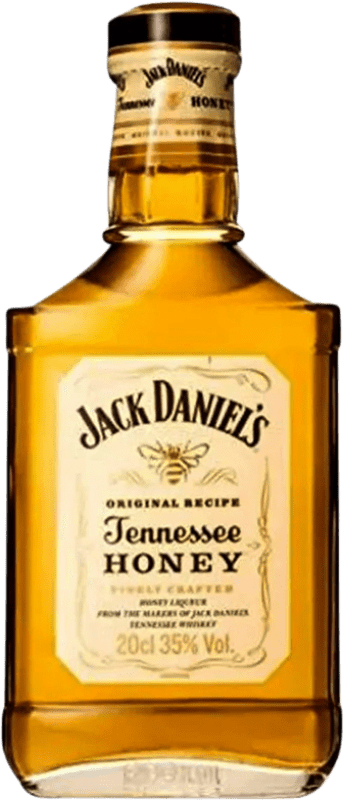 15,95 € Spedizione Gratuita | Liquori Jack Daniel's Bottiglietta 20 cl PET Honey — Miele