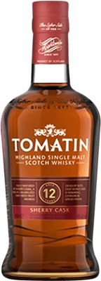 Whisky Single Malt Tomatin Sherry Highlands Cask Finish — Afinado em Barrica 12 Anos 70 cl