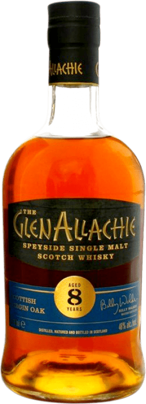 Envío gratis | Whisky Single Malt Glenallachie Virgin Oak Cask — Barrica de Roble Speyside Reino Unido 8 Años 70 cl