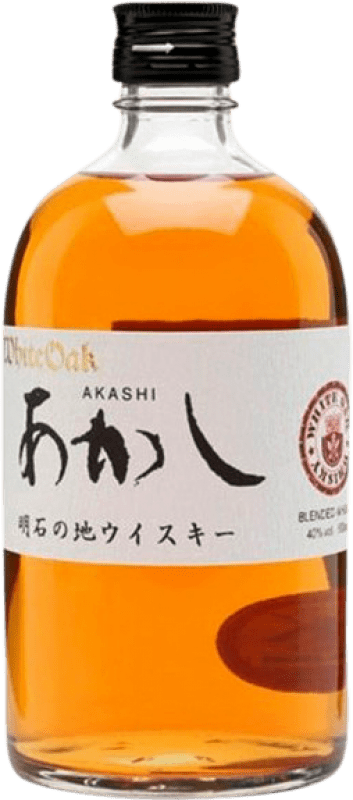 97,95 € Free Shipping | Single Malt Whisky White Oak Akashi Medium Bottle 50 cl
