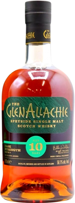 127,95 € Envio grátis | Whisky Single Malt Glenallachie Nº 9 Cask Strength — Força de Barrica, Batch 10 Anos
