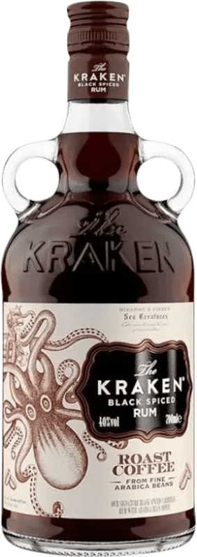 53,95 € Envio grátis | Rum The Kraken Black Spiced Black — Preto Coffee — Café