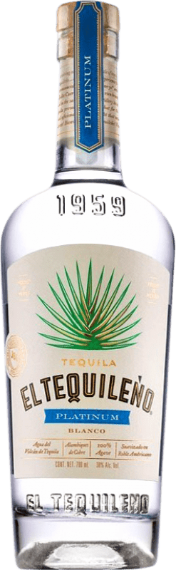 Envio grátis | Tequila El Tequileño 1959 Platinum — Edição Platina, Blanco — Branco Jalisco México 70 cl